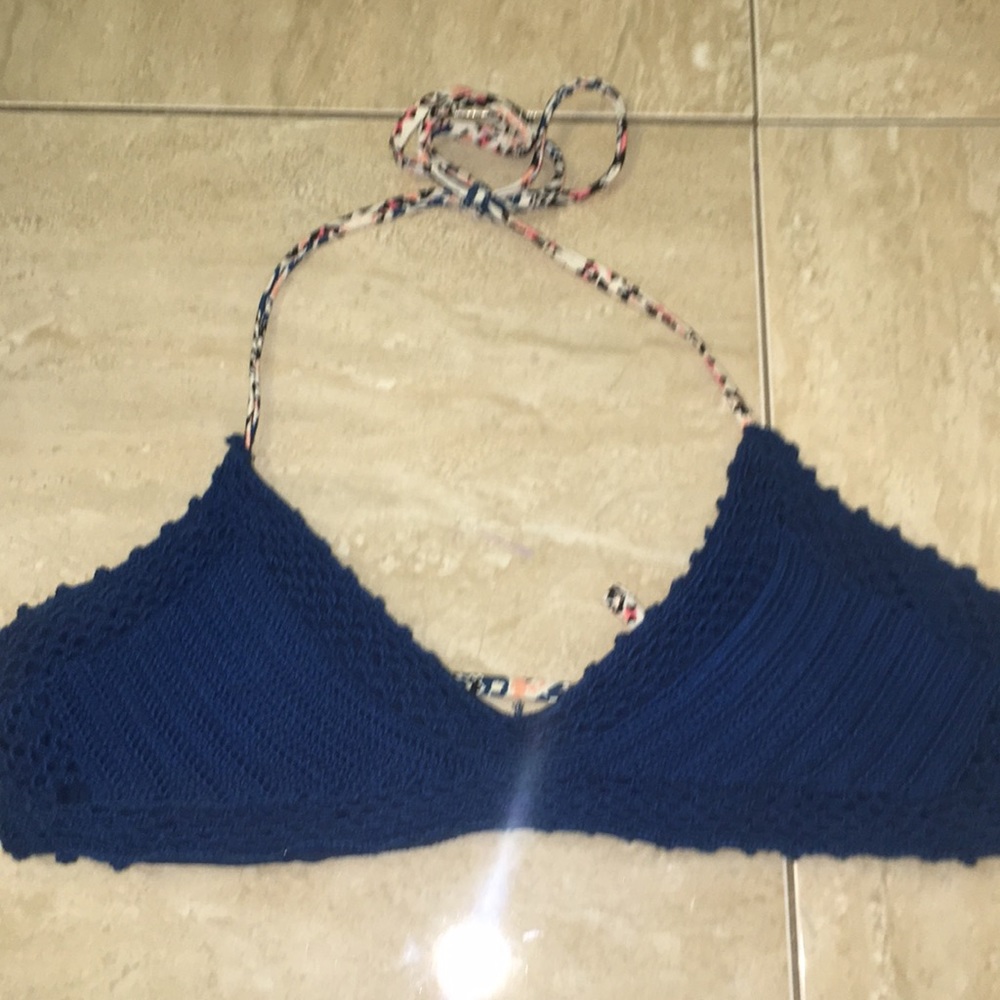 Open back crochet bikini top